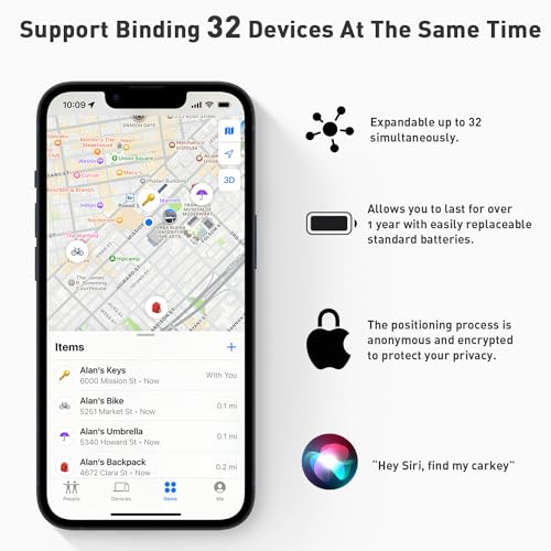 Midlocater HB02A Air Tracker Tags Gps Tracker, Key Finder Bluetooth Luggage Tracker With Keychain, Works With Apple Find My (Ios Only), Item Locator thumb #4