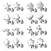 8 Pairs Assorted Wholesale Lot Cute Stainless Steel Stud Earrings, Hypoallergenic, Nickel-free, Lead-free (01. 4mm, Steel)