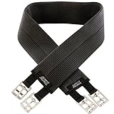 Maße: 90 cm. WINTEC Supersoft elast.Gurt, Länge 130 cm, schwarz