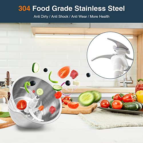 JOYAMI-Electric-Food-Processor-with-2-Bowls-Food-Chopper-Vegetable-Meat-Grinder-Stainless-Steel-Blades-2-Speed