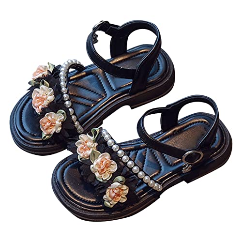 Summer New Soft And Lightweight Rubber Bottom Beaded Flower Fashion Personality Girl Sandals Sliders Sandals for