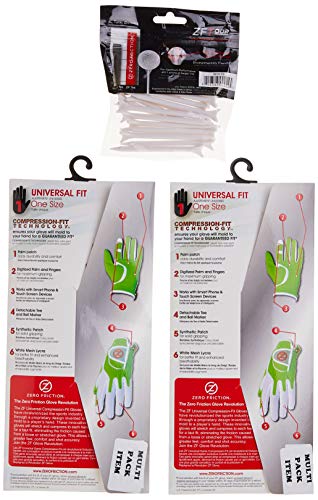 image for Zero Friction Ladies Compression-Fit Synthetic Golf Glove (2 Pack with
