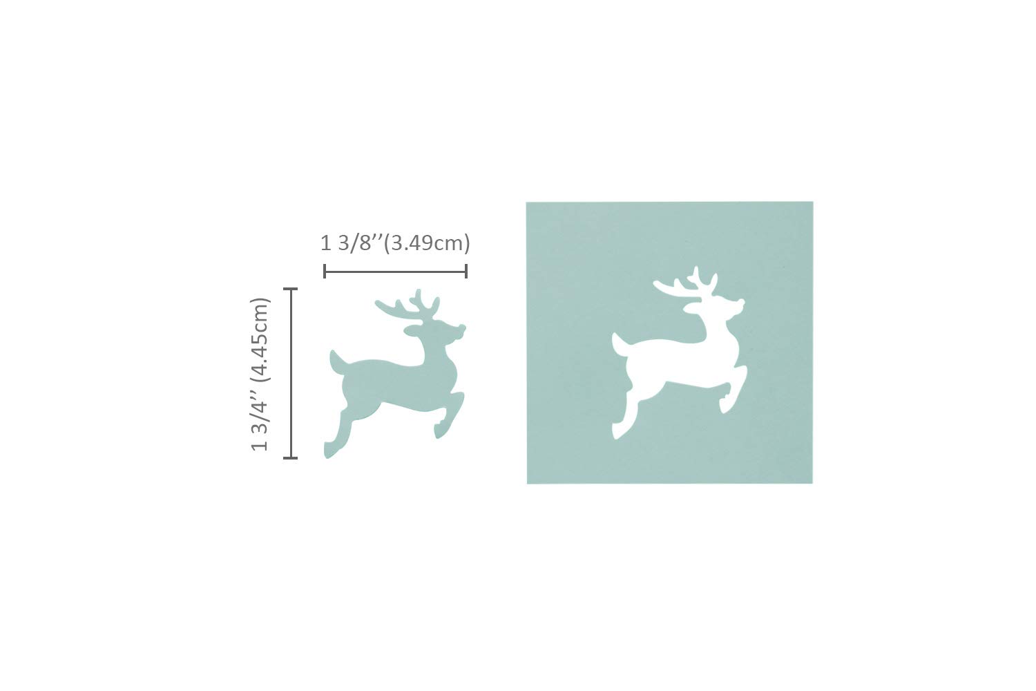 Bira Craft 5,1 cm großer Rentier-Motivstanzer für Papierbastelarbeiten, Scrapbooking