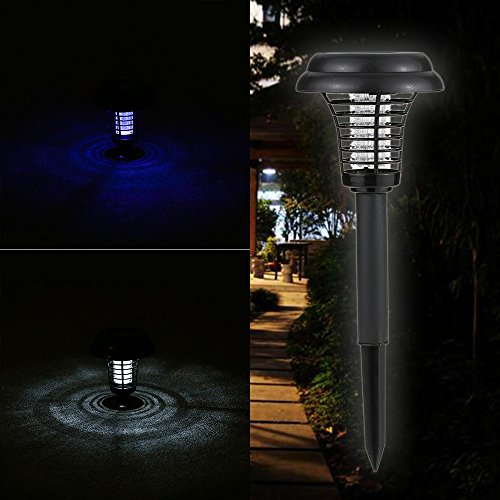 Festnight 2 Modos de Energia Solar Bug Light Sensor Elétrica Mosquito praga traça repelente assassin