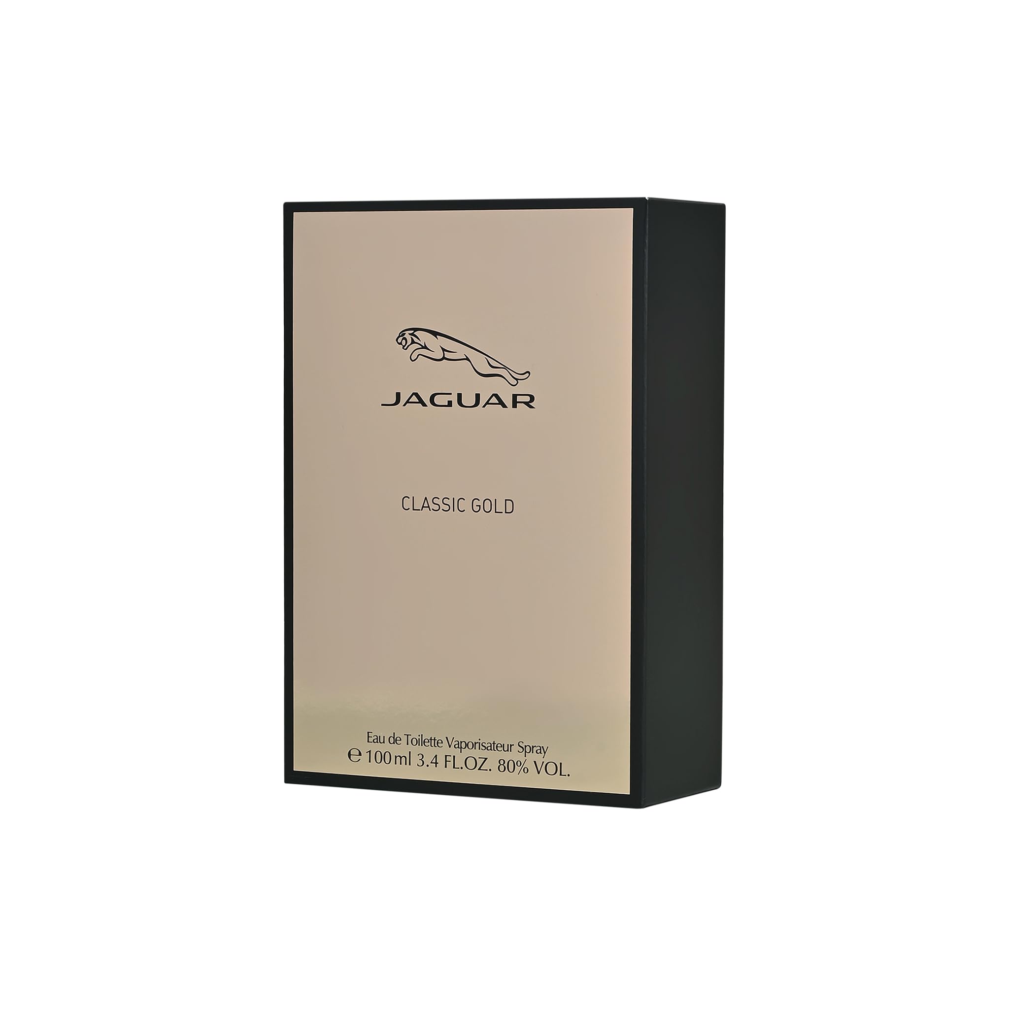 Jaguar Classic Gold Eau de Toilette for Men | Long Lasting Fresh Aromatic Fougère Fragrance| Apple, Lime, Bergamot, Orange Blossom, Teak Wood, Patchouli, Vanilla & Musk | Designer Men's Perfume | Daily Wear Fragrance Gift for Him | 100ml 1