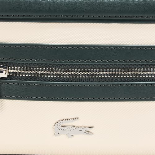 Lacoste Women's Small Nilly Petit Piqué Reporter Bag, Flour/Dark Green, One Size3