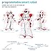KingsDragon Robots Toy for Kids, RC Gesture Sensing Toy, Interactive Walking Singing Dancing Robot Birthday Presents for Boys Girls Age 6 7 8 9 Years Old,Red