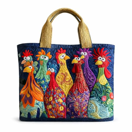 Quilted Tote Bag for Women – Vintage Quilted Shoulder Bag