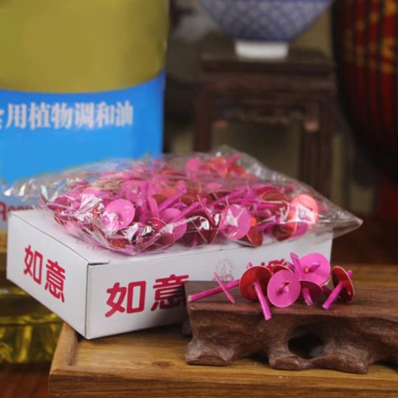 120 piezas de pabilos para velas rojo miniatura 6