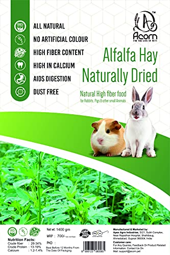 Acorn-Alfalfa-Hay-Naturally-Dried-14-KG-Food-for-Rabbits-Guinea-Pig-Hamsters-and-Other-Small-Animals-High-Fiber-Food-Pesticides-Free