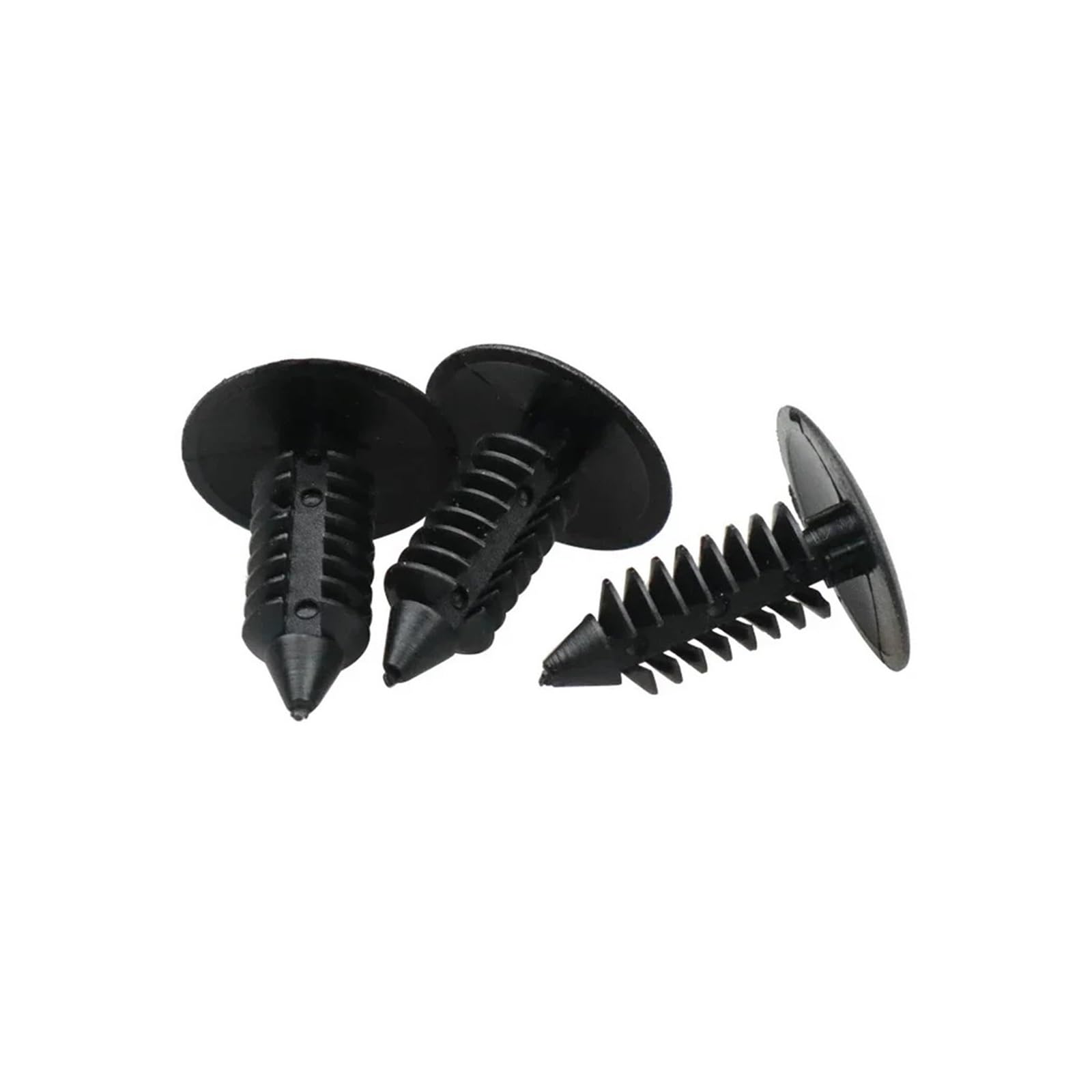 Kxfvyne 20Pcs 50/ Auto Fastener 8Mm Hole Nylon Car Clips Fenders Bumper Shield Retainer Plastic Rivet Compatible Automobile(20Pcs)