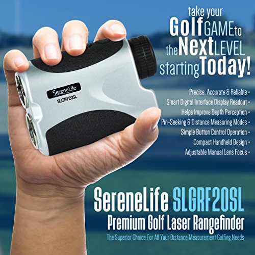 Serenelife Advanced Golf Laser Rangefinder - 546.2 Yard Digital Accuracy Distance Meter With Pinsensor Technology, 6X Magnification And 2 Modes For Hunting, Shooting, Archery And More - Slgrf20Sl #TOP4