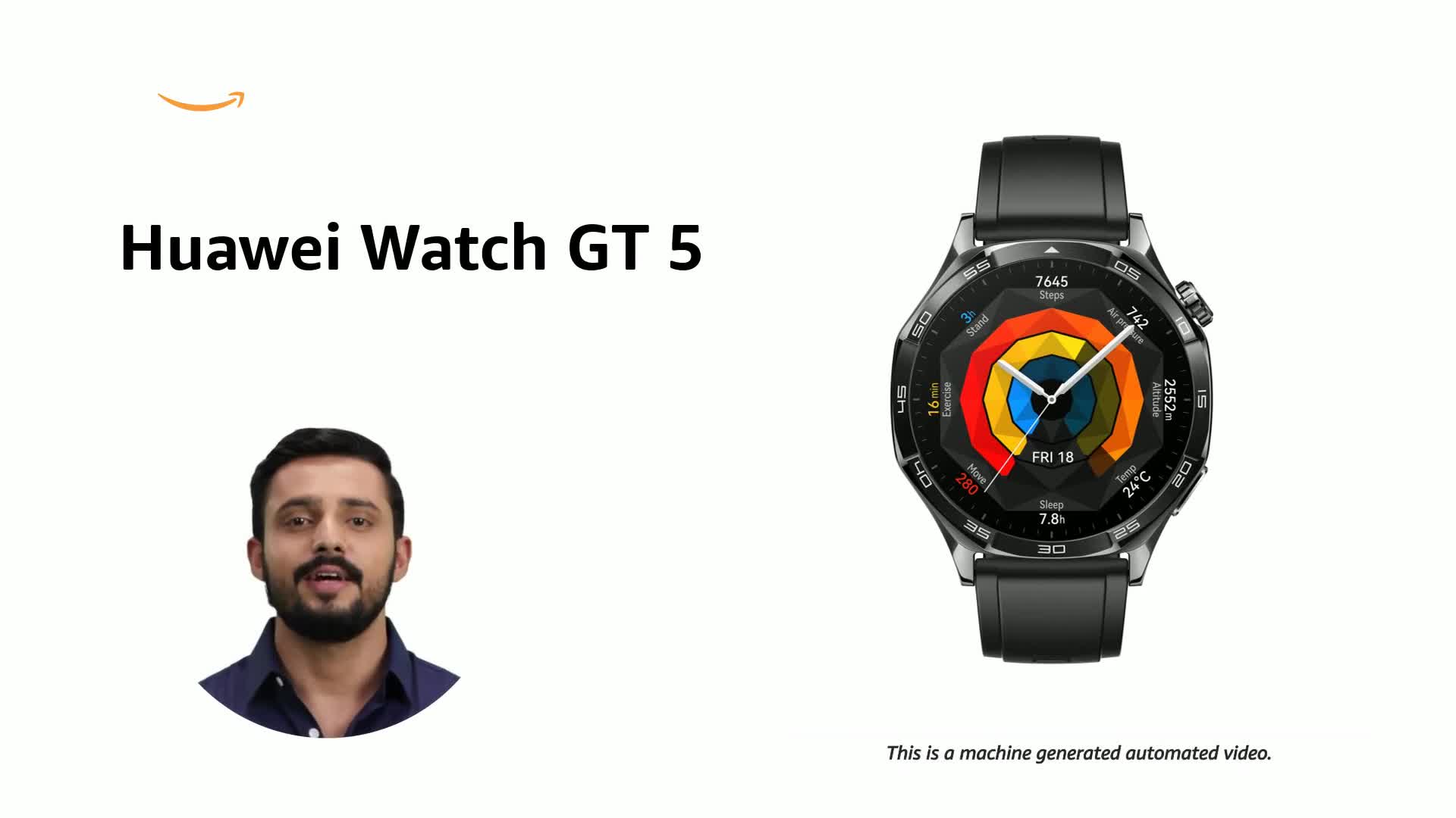 Huawei Watch GT 5 46mm Smartwatch, Up to 14 Days Battery Life, iOS