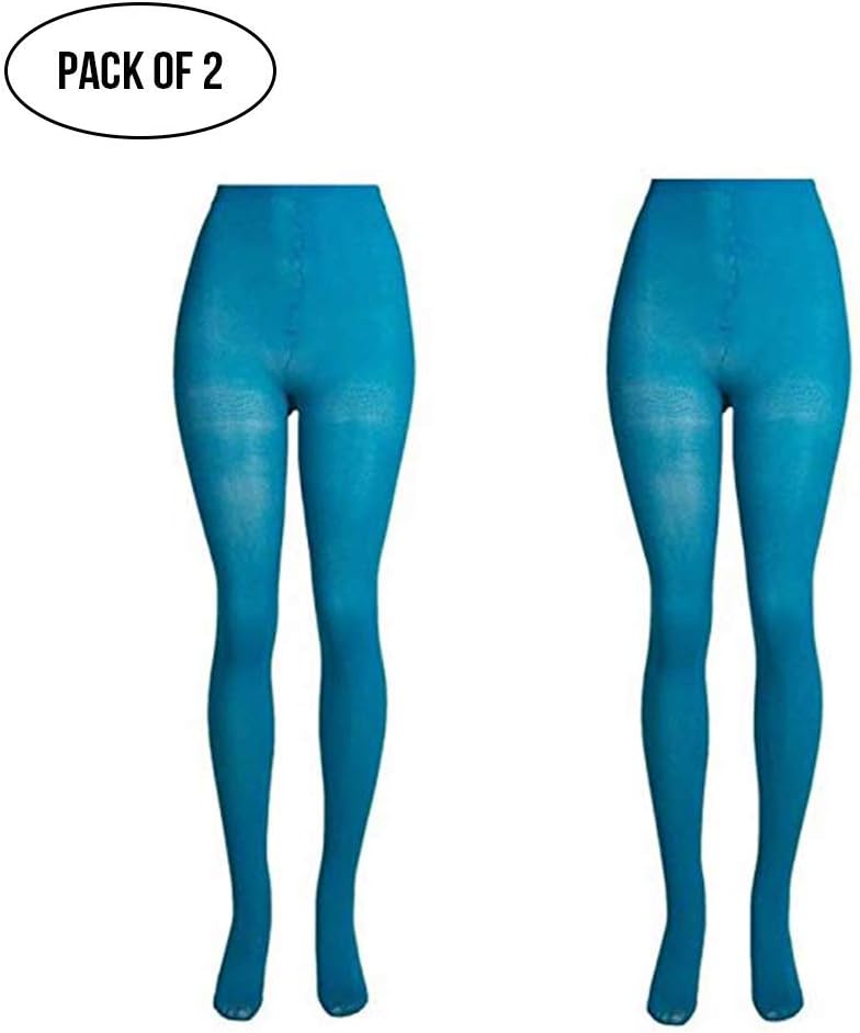 LISSELE Opaque Plus Size Tights for Women - Microfiber, Run Resistant Toe Plus Size Stockings - Footed Tights Pack, 1X-8X
