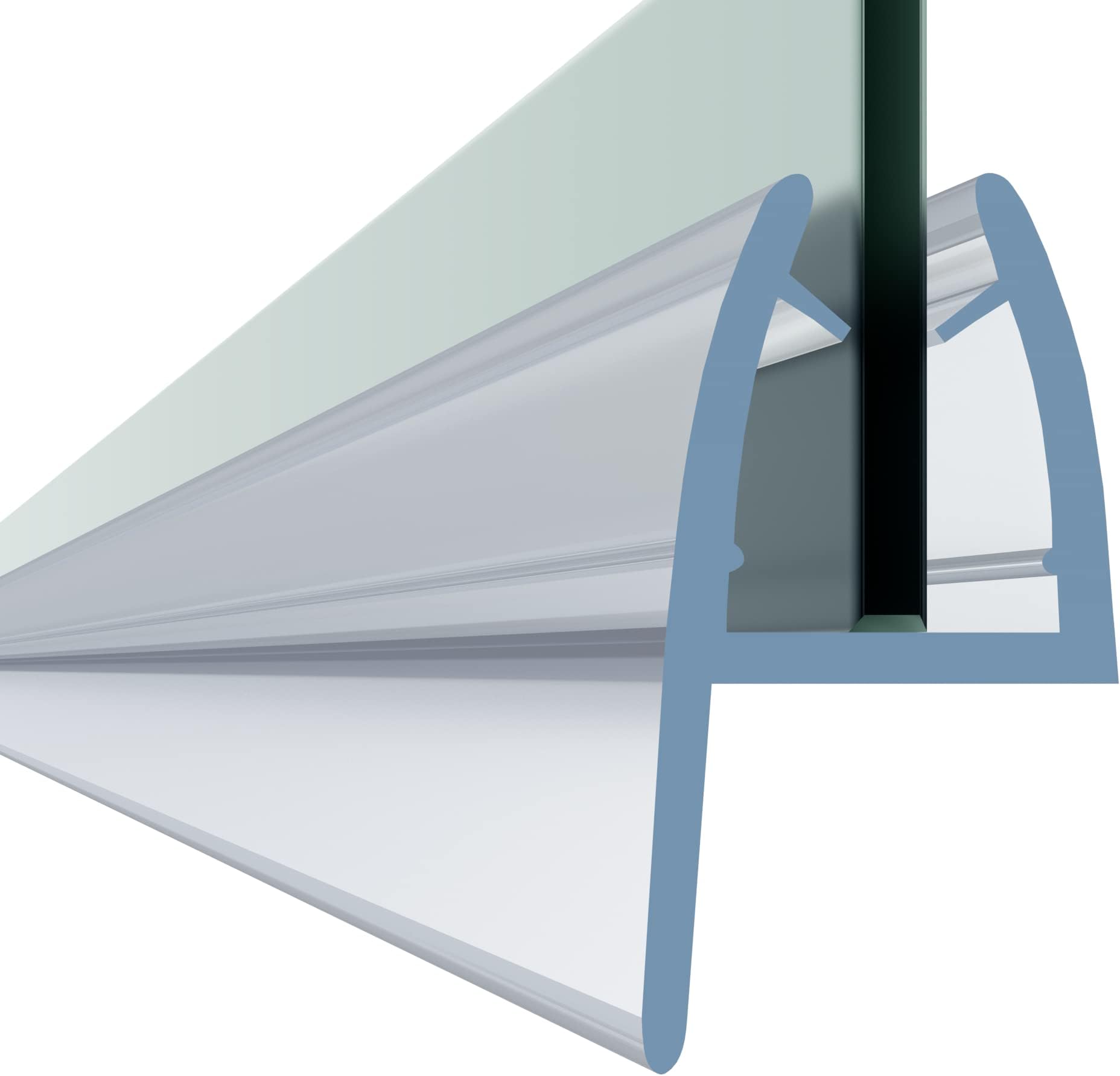 HNNHOME Bath Shower Screen Door Seal Strip for 4-6mm Glass Up to 16mm Gap