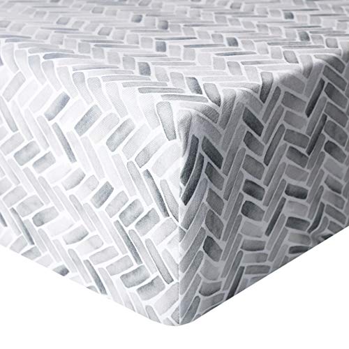 Image of Copper Pearl Premium Knit Baby Crib Sheets for Boys and Girls Breathable and Soft, Fitted Crib Sheets for Standard Baby Mattresses, Alta