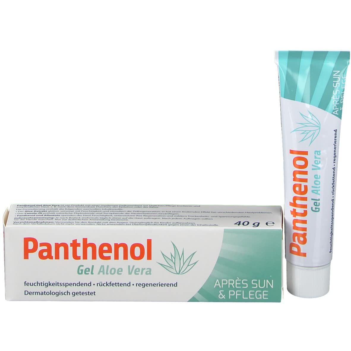 Panthenol Gel Aloe Vera and Canola Oil Help After Sunbathing , Moisturizing , Regenrating and Care of Dry and Sensitive Skin 40 g / 1,40 Oz, 11211