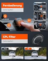 VANTRUE N5 Dashcam Auto STARVIS 2, 4 Kanal 2.7K+3×1080P Vorne Hinten Innen – Ansicht 9