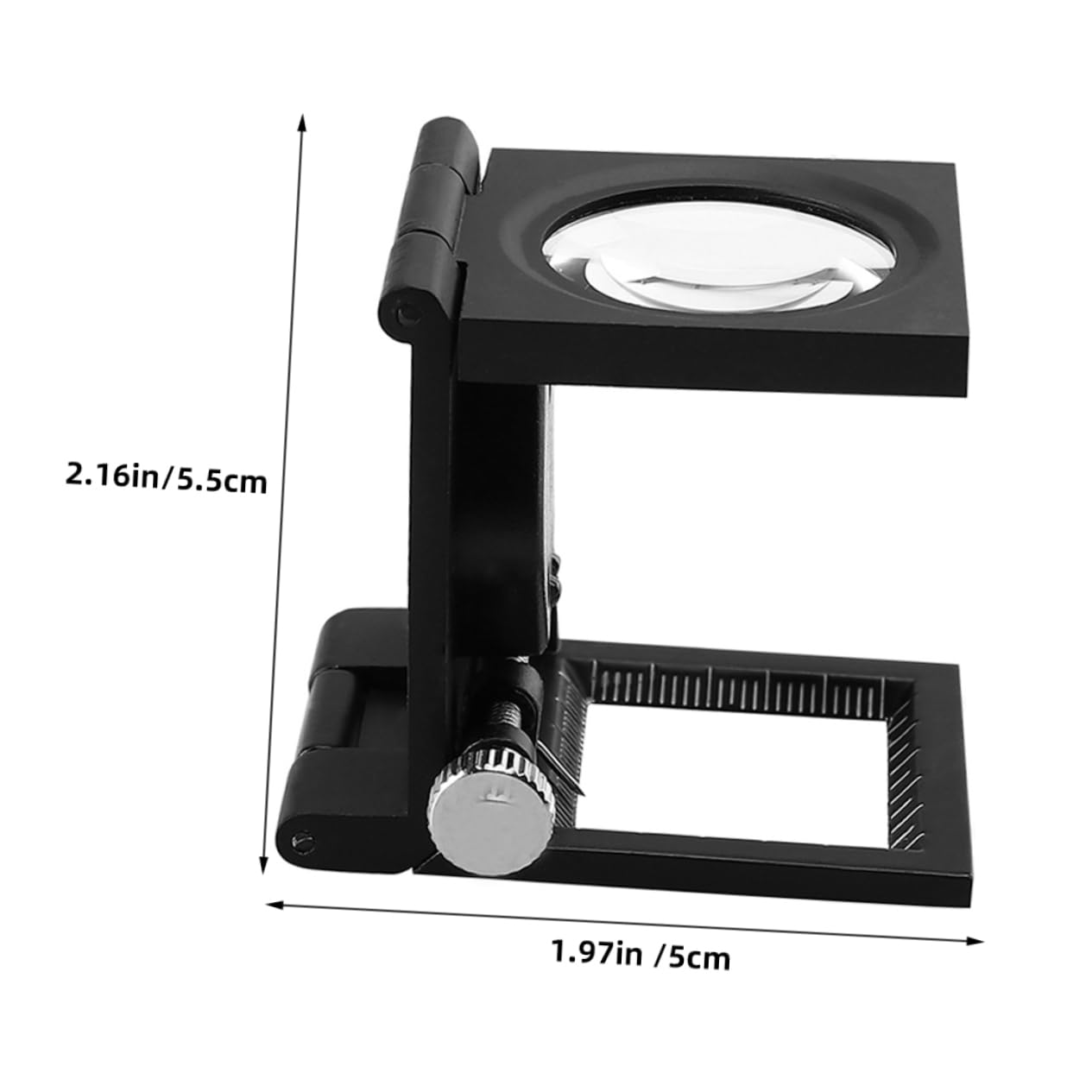 VILLCASE 10x Magnification Jeweler's Magnifying Glass Reusable Desktop Tri-Folded Magnifier for Jewelry Inspecti