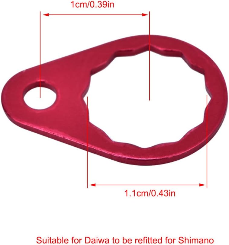 Tbest Screw NutBearing Cover for Fishing Reel Left/Right Handle Knob Locking Plate DIY Fishing Accessory 4 Colors Selectable (Pack of 2)