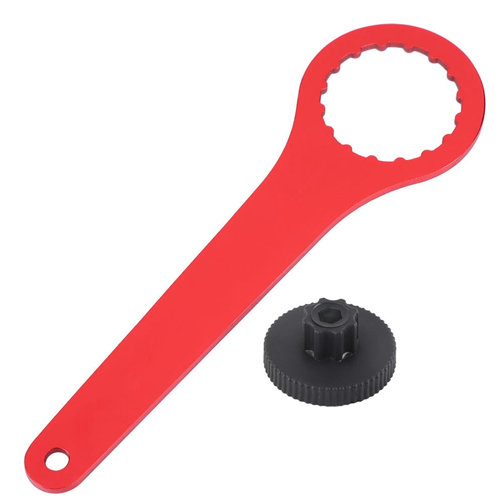 Dilwe Red Bottom Bracket Tool, Bicycle Bottom Bracket Remover Wrench Spanner Bike Repair Crank Arm Tool For Most Mountain Road Bikes (Red)