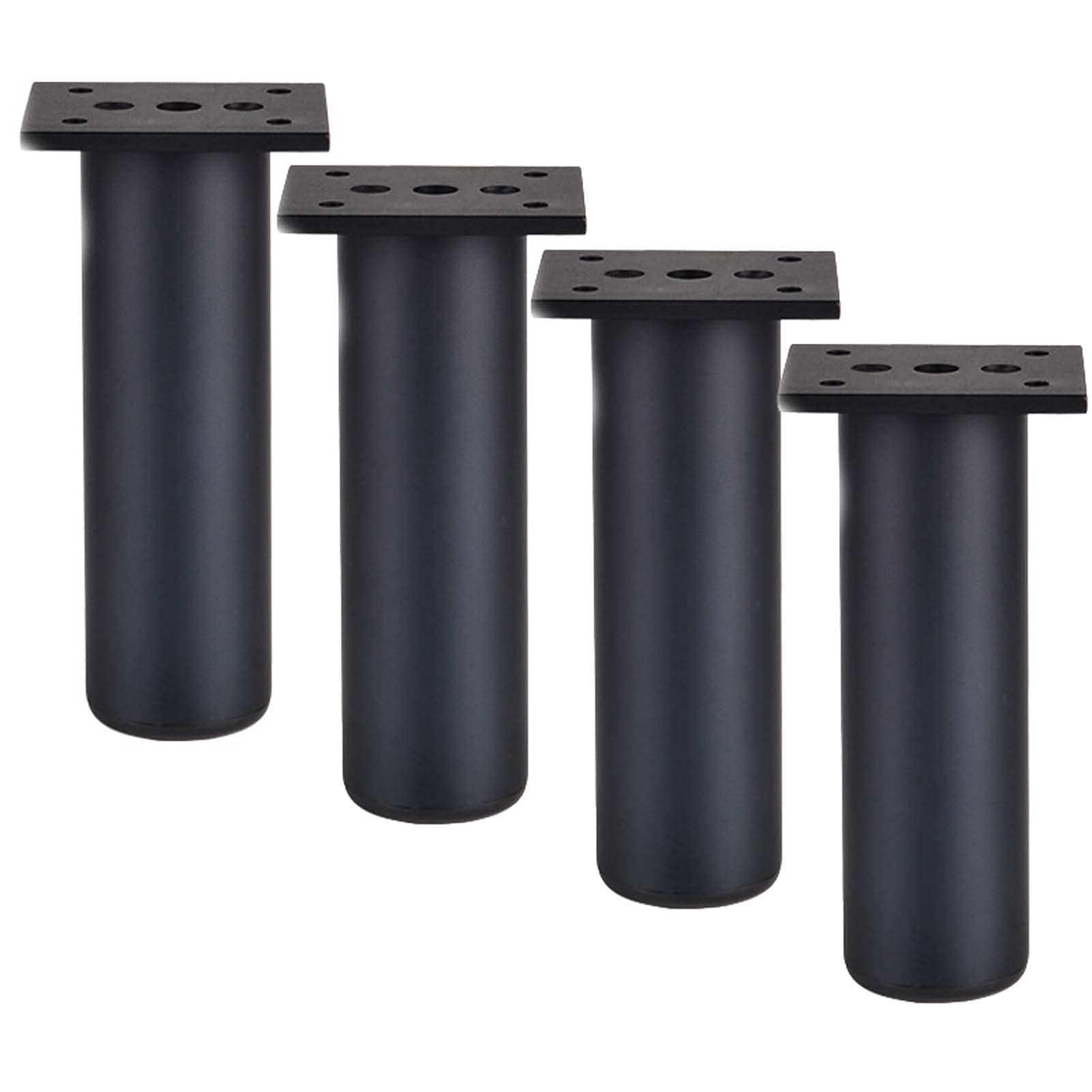 Poten 4 stuks metalen meubelpoten, moderne, zware tafelpoten, vervangende steunvoeten, in hoogte verstelbaar for bed, bank, kledingkast, salontafel, badkamerkast legs(Silver,20cm/7.9in
