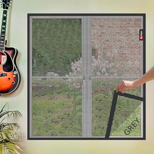 Mr. Right Mosquito Net for Window Net (130x200 CM), Grey
