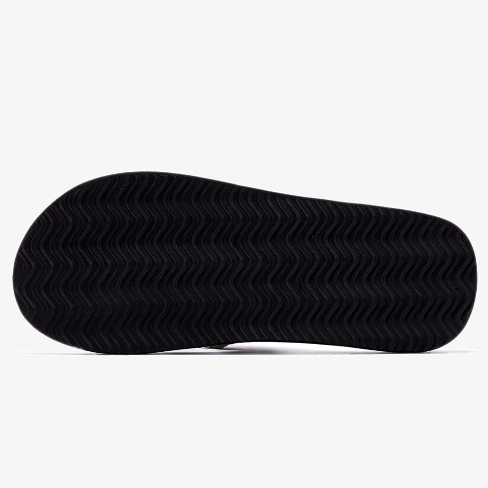 ALEADER Mens Canvas Flip Flops, Beach Thong Sandals, Lightweight & Comfort