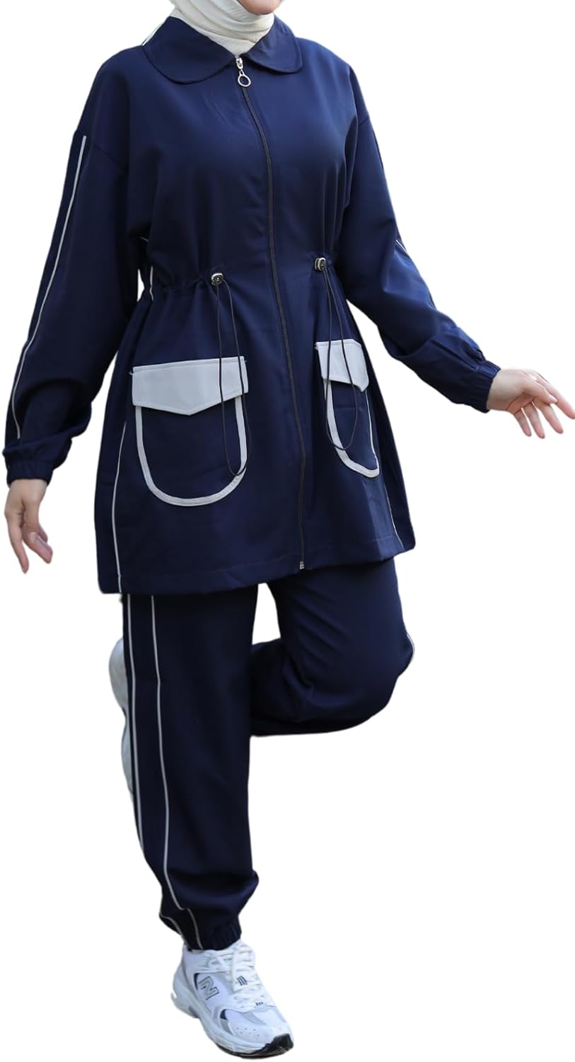 istanbul styles Stylish Hijab Sportswear Set for Muslim Women 2 Piece Tracksuit for Casual Comfort Activewear and Elegance