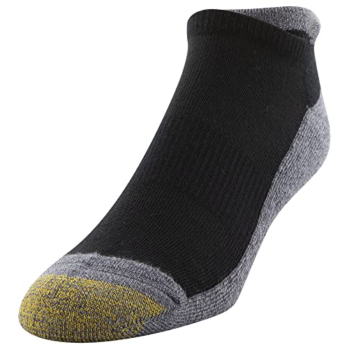 GOLDTOE Men's Mild Compression No Show Tab Socks, 3-Pairs2