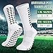 3 Pairs Football Grip Socks for Men Grippy Socks Gain the Edge Grip Football Socks Anti-slip Sports Socks with Rubber Pads, Breathable Soccer Socks for Basketball Hiking Running, White 3 Pairs Football Grip Socks for Men Grippy Socks Gain the Edge Grip Football Socks Anti-slip Sports Socks with Rubber Pads, Breathable Soccer Socks for Basketball Hiking Running, White