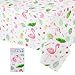 WERNNSAI Flamingo Tablecloth - 71''x 43.3'' Tropical Luau Party Disposable Plastic Table Cover Pineapple Party Supplies for Kid Girl Picnic Birthday Party Decoration