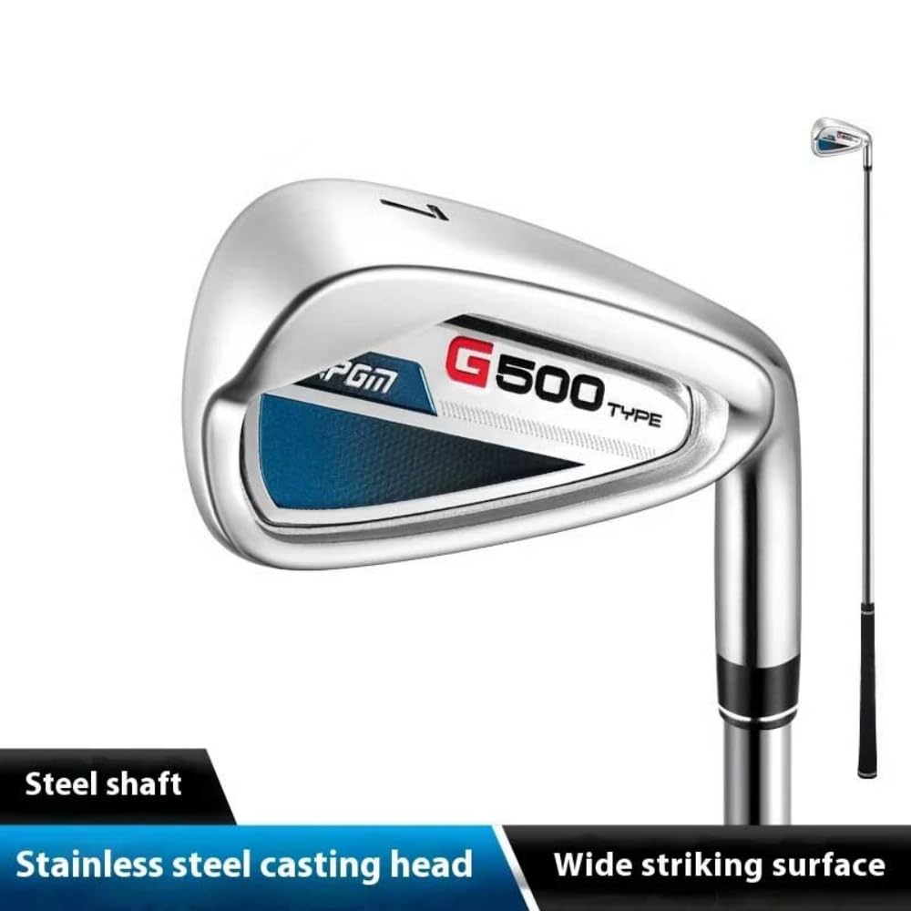 Hierro de golf para hombre acero inoxidable 7ª caña bajo centro de gravedad