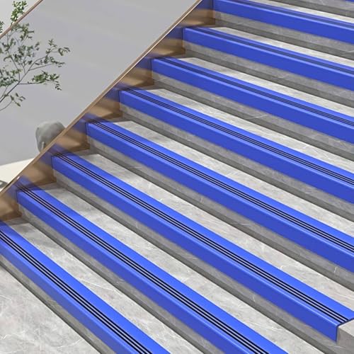Protector autoadhesivo antideslizante de PVC resistente para bordes de escalera 3