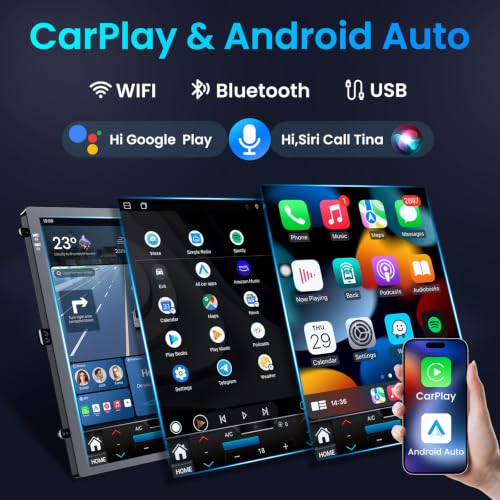 Image of [8Core 4GB+64GB] Car Radio for Cadillac ATS XTS SRX CTS 2013-2018 | 9.7''HD Touch Screen Stereo with Carplay Android Auto 5GWiFi GPS Navigation Bluetooth AM FM DSP RDS SWC 1080P Backup Camera