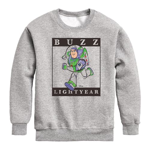 Disney - Toy Story 4 - Type Block Buzz - Toddler & Youth Crewneck Fleece Sweatshirt