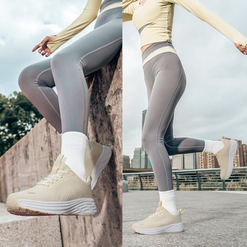 Image of Wide Toe Box Shoes Women Sneakers Extra Wide Width Arch Support Non-Slip Tennis Athletic Ultralight Running Shoes for Women Walking Diabetic Plantar Fasciitis Footwear 6-12