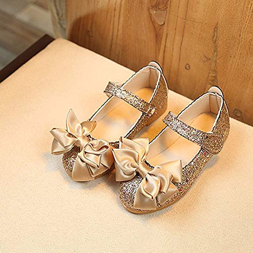Girls Dress Shoes Flower Girls Leather Ballet Pearl Flat Wedding Party School Walking Shoes for Little Kid2