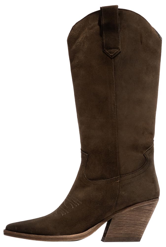 Fly London Women's WEDA184FLY Western Boot, Military, 9 UK