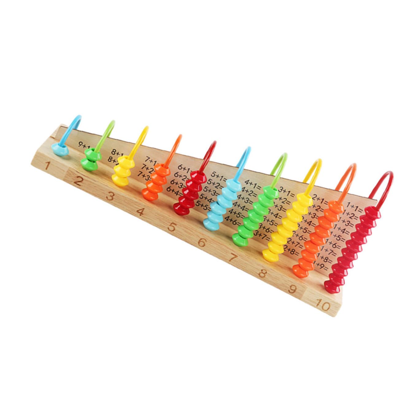 Gatuida Ábaco Educativo y Juguete Cognitivo para Niños, Material Didáctico Compacto Cuentas Coloridas, Herramienta de Conteo, Entrenamiento Mental en Casa y Escuela
