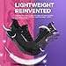 SPIEZ Women‘s Safety Shoes Lightweight - Non Steel Toe Shoes for Woman, Fashion Work Shoes Daily Wear, Black Purple US 8