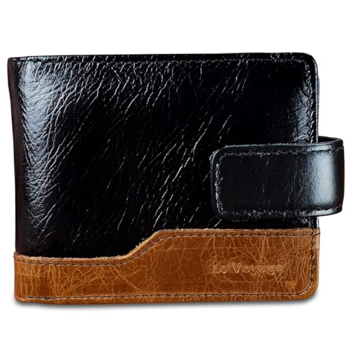 Carteira Masculina Couro Antifurto Bloqueio RFID RG Cartões (Preto-Whisky)