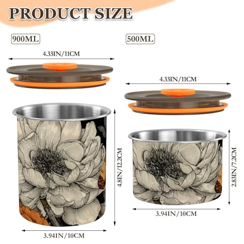 Contenedor de café OTVEE acero inoxidable 900ml miniatura 3