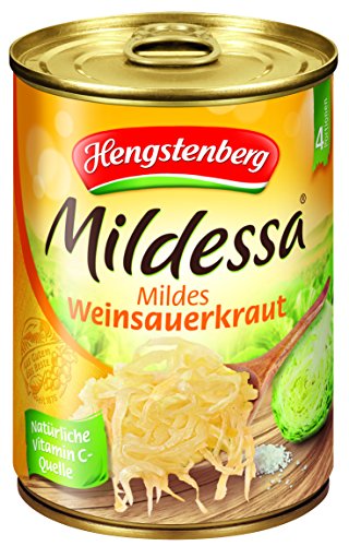 Hengstenberg Mildessa Weinsauerkraut 4 Portionen, 12er Pack (12 x 580 ml Dose) Cover