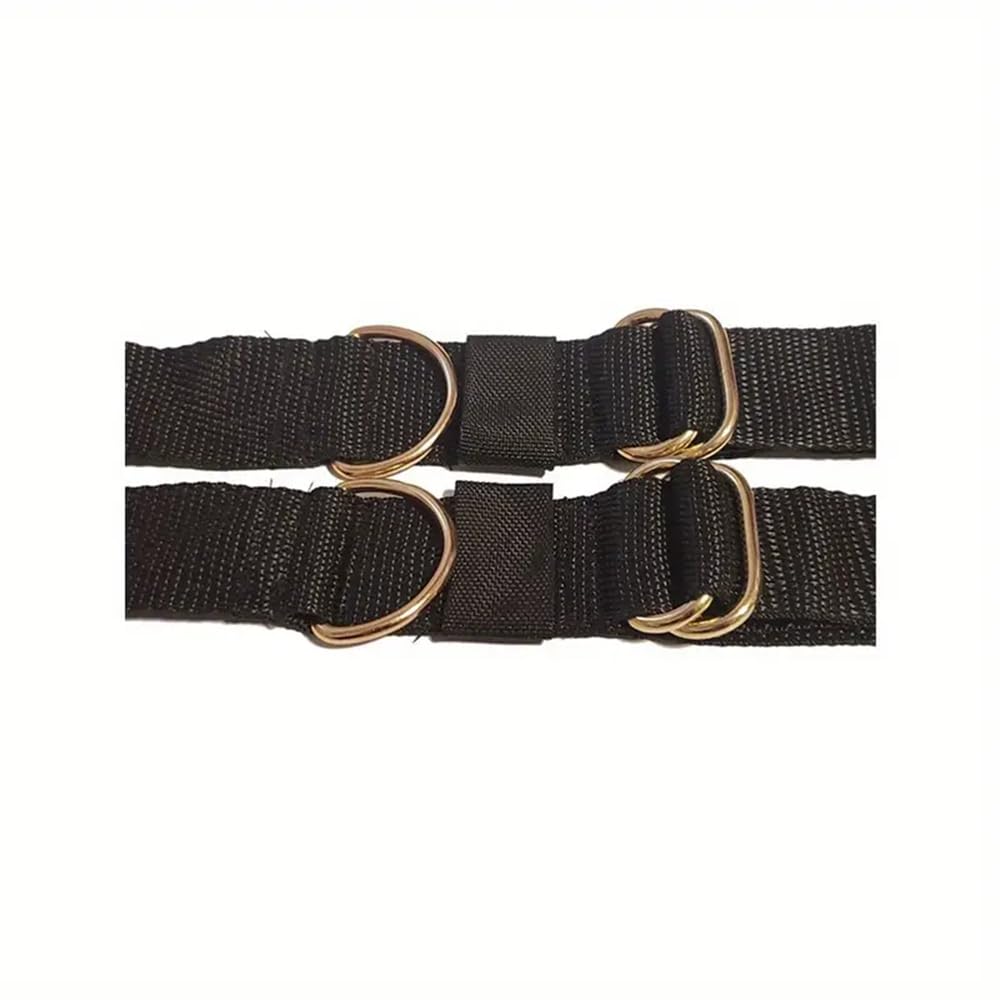 1 set di set sportivi per esercizi per gambe yoga in nylon nero per esercizi per le gambe