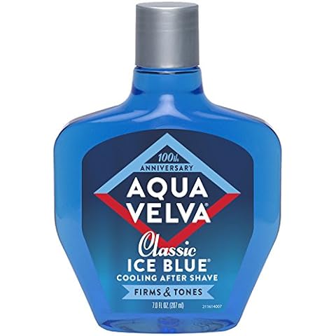 Aqua Velva After Shave, Classic Ice Blue, Soothes, Cools, and Refreshes Skin, 7 Ounce Cover