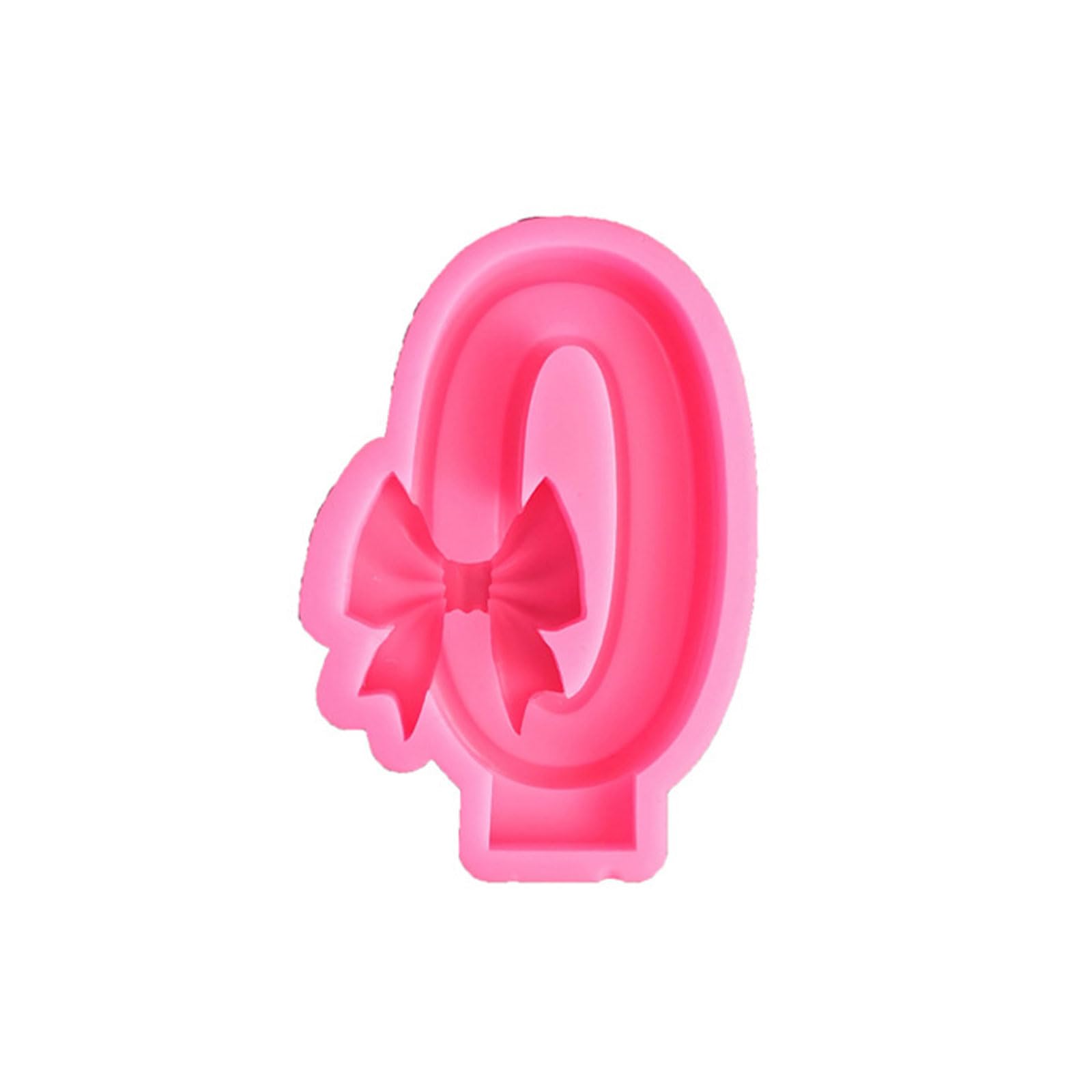 Buxuaaaa Bowknot Soap Silicone Molds Bow Number Mold Art Craft Molds Baking Soap Chocolate Decor Bowknot Silicone Bow Number Baking for Cake Chocolate
