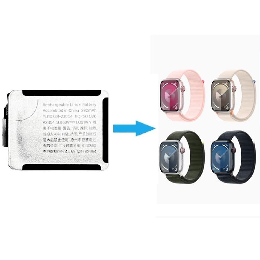 Amazon.com: TTIMORE A2954 Battery for Apple Watch Series 9 41mm
