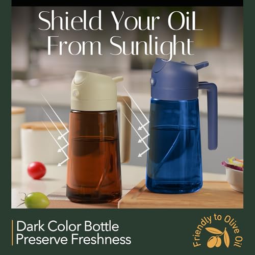 Image of YARRAMATE 16oz /470ml Light-Blocking Dark Oil Sprayer for Cooking (Navy)