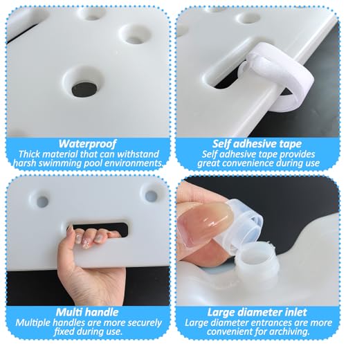 2 Pesos para Escalera de Piscina, HDPE, Blanco, Universal miniatura 5